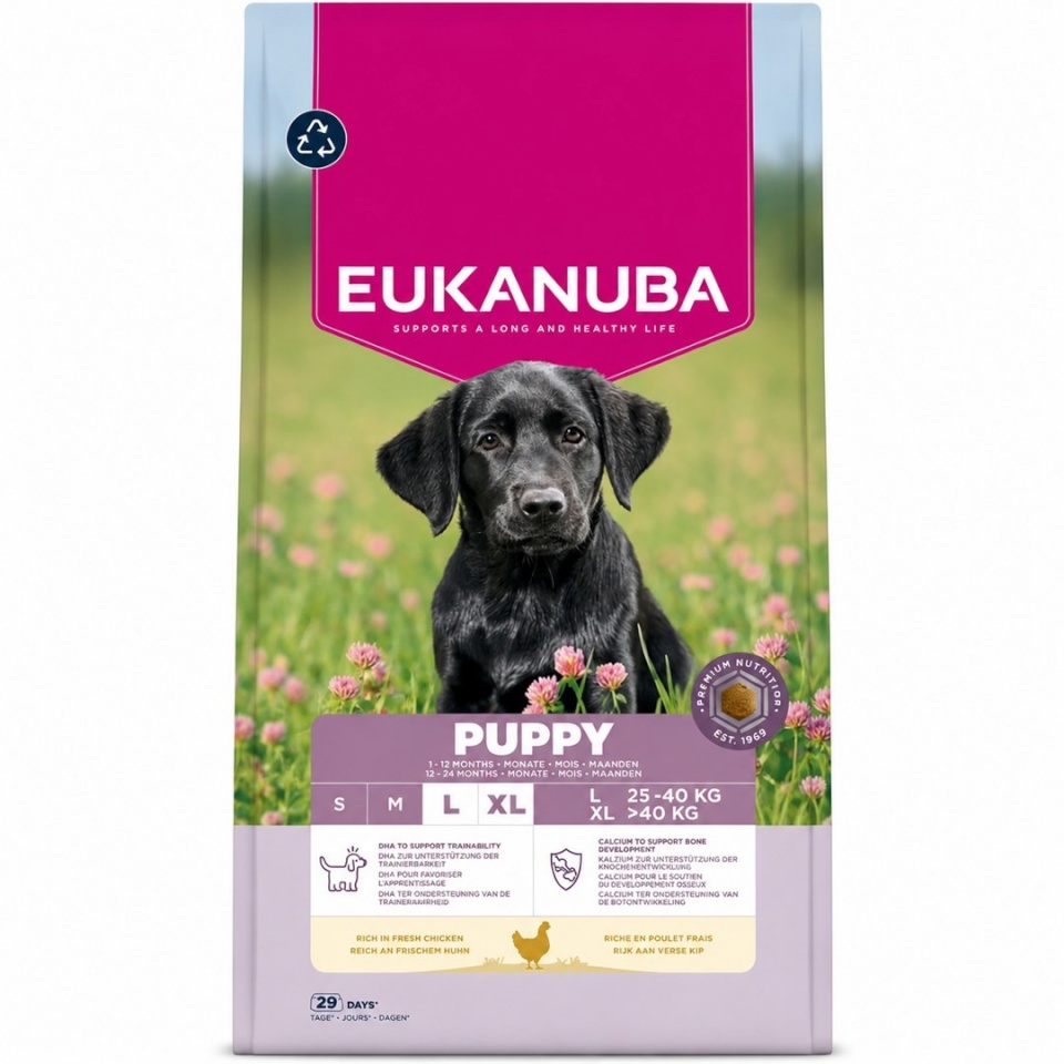 Eukanuba kuivtoit koerale Premium Nutrition Puppy Large & Giant Breed Chicken, 18kg