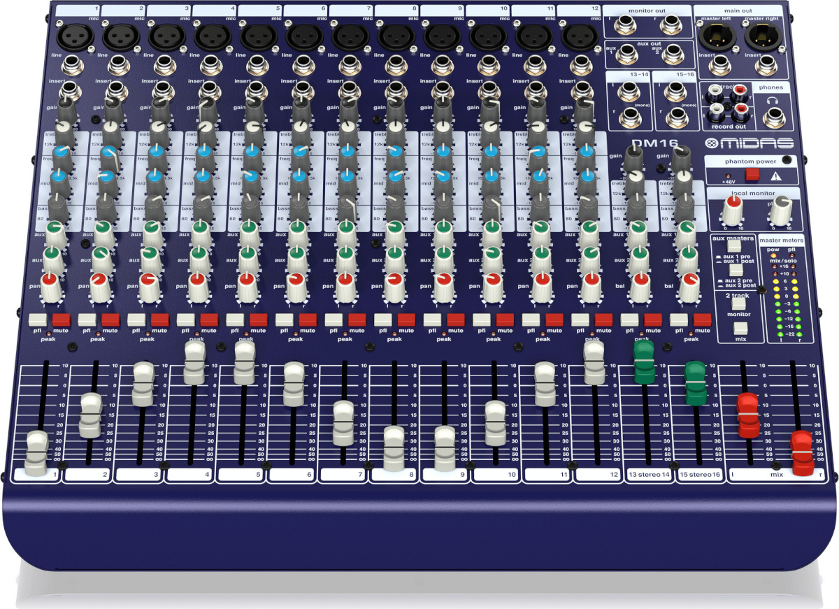 Midas Consoles Midas DM16 analoogmikser