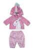 ZAPF nukuriided BABY Born Einhorn Outfit 43cm