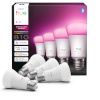 Philips nutipirn Hue LED Smart Bulb, White and Color Ambiance, E27, 810 lm, 4tk