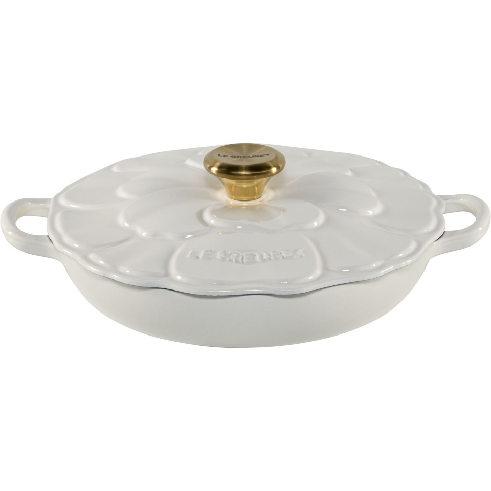 Le Creuset Gourmet-Profitopf Blume 26 cm valge