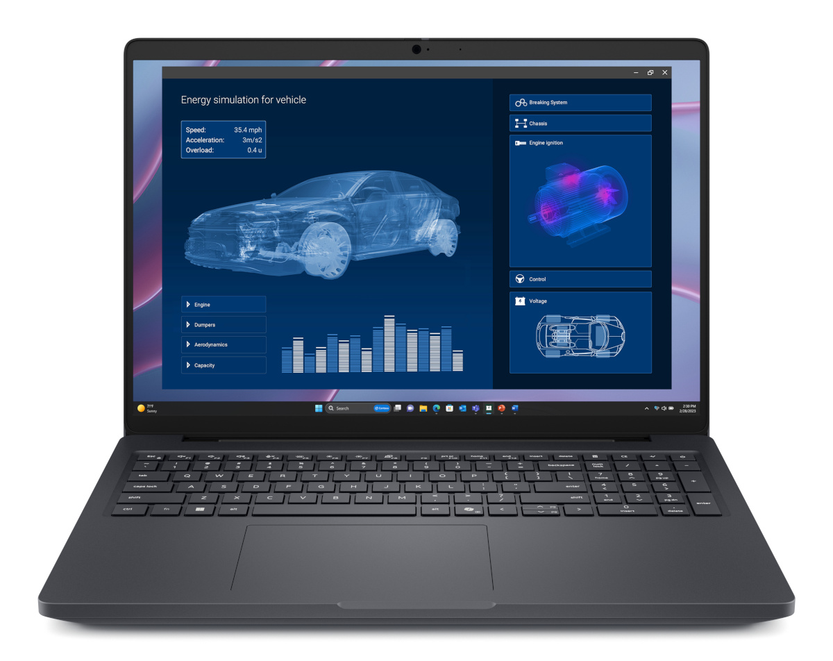 Dell sülearvuti Pro Max 16 MC16255 Copilot+ PC AMD Ryzen AI 5 PRO 340 Laptop 40.6 cm 16" Full HD+ 16GB RAM LPDDR5x-SDRAM 256GB SSD Wi-Fi 7 802.11be Windows 11 Pro must English