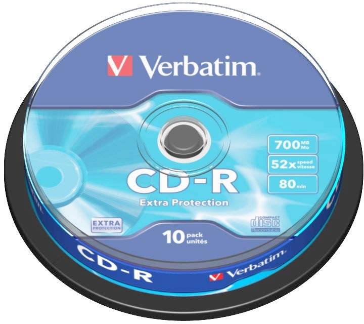 Verbatim toorikud CD-R Extra Protection 700MB 52x 10tk tornis