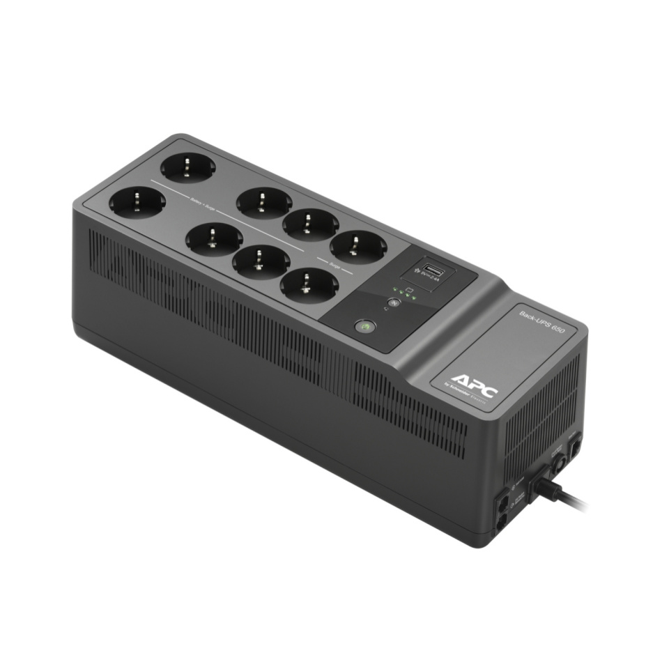 APC Back-UPS 650VA, 230V, 1 USB charging port