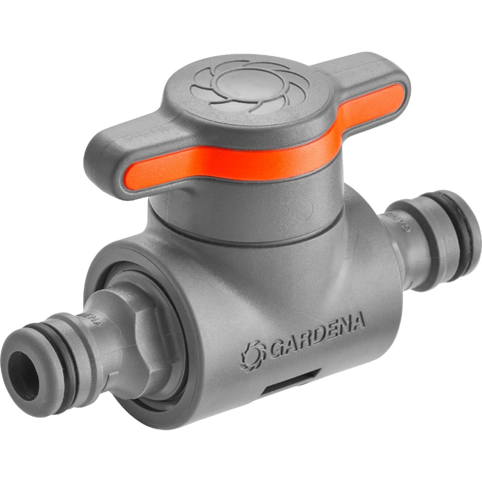 Gardena otsik 18266-20 Coupling with Regulating Valve, hall/oranž