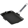 Staub pann Square Grill Pan 34x21cm cast iron, must, induction