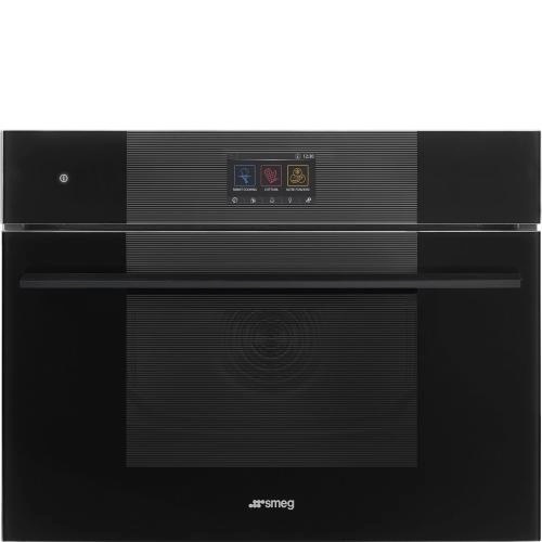 SMEG kompakt mikro-kombiahi SO4104M2PB3 SmegLinea, aurupuhastus, 40L, must