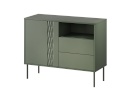 Cama Meble puhvetkapp 1D2S TRESSE chest of drawers 100x40x75 matte roheline