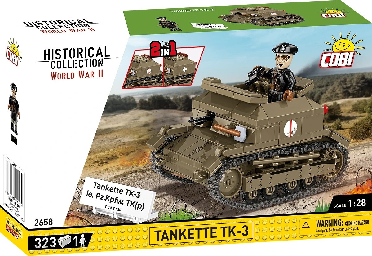 Cobi klotsid Blocks Tankette TK-3 323 blocks