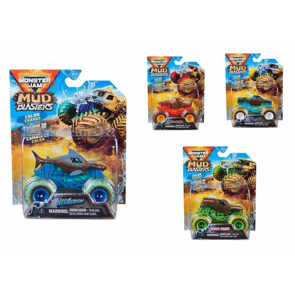 Monster Jam Monster Truck Mud Blasters 1:64 sinine