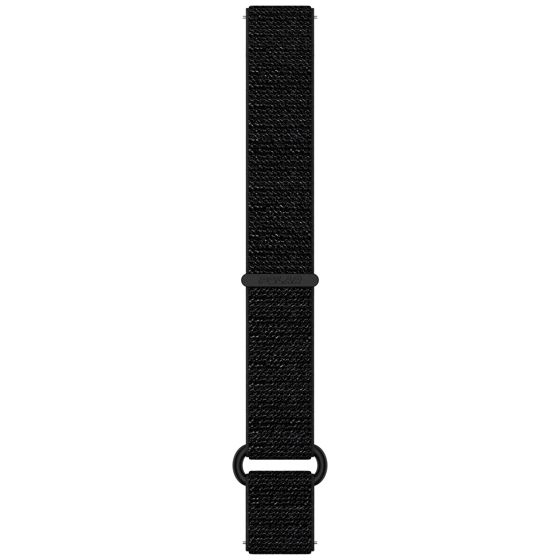 Polar pulsikella rihmade komplekt Nylon Wristband HOOK&LOOP 20mm must M-L (150-205 mm)