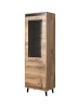 Cama Meble vitriinkapp Cabinet NORD 60x38x182,5cm oak wotan/anthracite