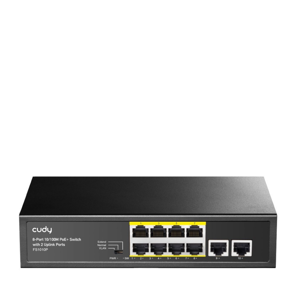Cudy switch FS1010P network Fast Ethernet (10/100) Power over Ethernet (PoE) must