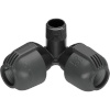 Gardena ühendusliitmik vihmutitele 02783-20 Sprinkler System Elbow 2x 25mm > 3/4", must/hall
