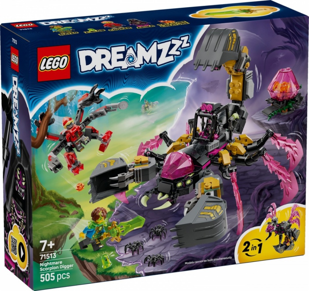 LEGO klotsid 71513 DREAMZzz Albtraum-Skorpionbagger