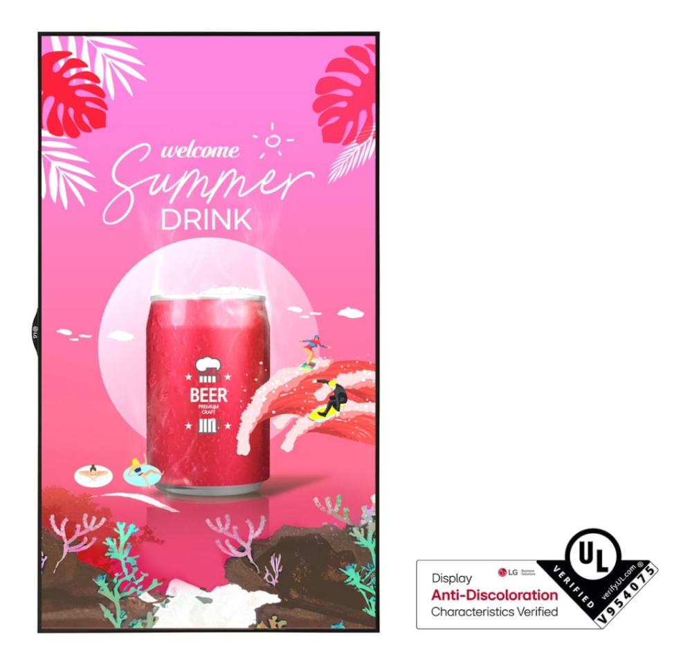 LG televiisor 55XS4P-B Digital signage flat panel 139.7 cm (55") Wi-Fi 4000 cd/m² Full HD must WebOS 24/7