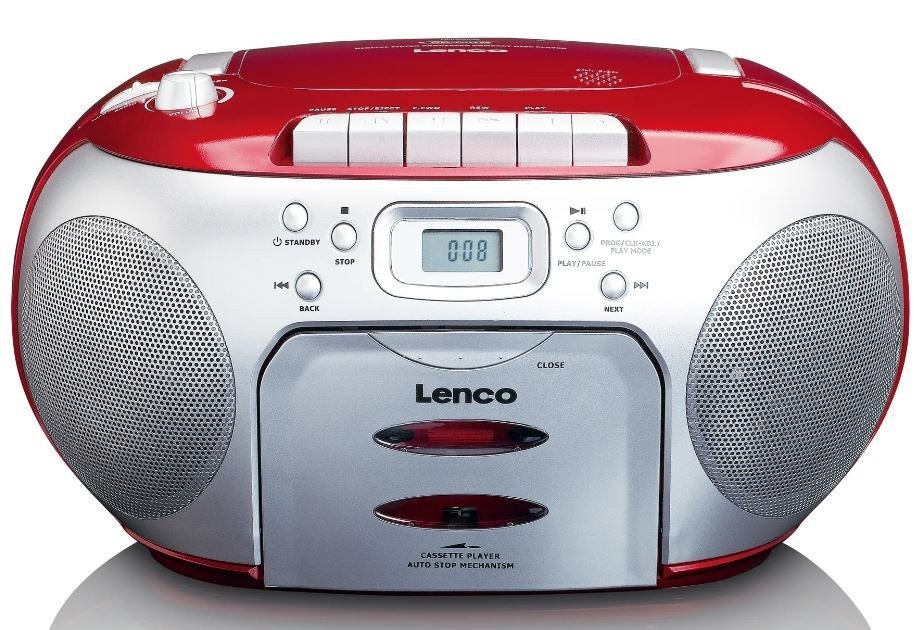Lenco CD-raadio kassetimängijaga Lenco SCD420RD, punane