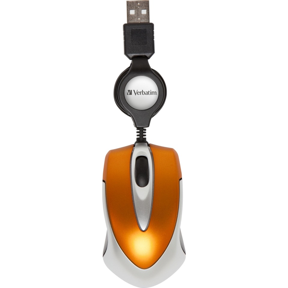 Verbatim hiir Go Mini Optical Travel Mouse, oranž