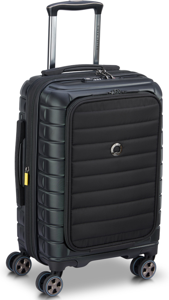 Delsey kohver Shadow 5.0 laiendatav äriklassi kohver 55cm, must/must