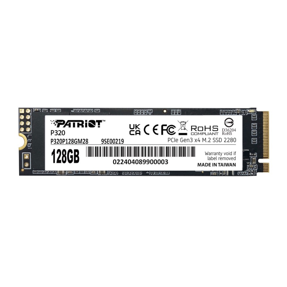 Patriot Memory kõvaketas P320 128 GB M.2 PCI Express 3.0 NVMe
