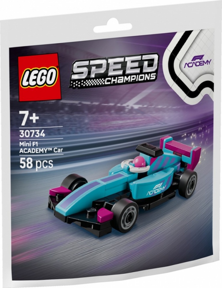 LEGO klotsid 30734 Speed Champions F1 ACADEMY Mini-Auto (Polybag)