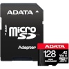 ADATA | AUSDX128GUI3V30SHA2-RA1 Memory Card | 128 GB | MicroSDXC | Flash memory class 10 | Adapter