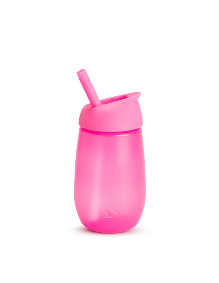 Munchkin MUNCHKIN pudel kõrrega SIMPLE CLEAN, 237ml, pink, 12k+, 90019