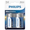 Philips patarei Ultra Alkaline D 2tk - Blister (LR20)