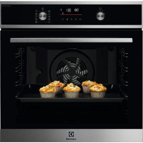 Electrolux integreeritav ahi EOD6P66WX, SteamBake 600, 72L, pürolüüs, must/roostevaba teras