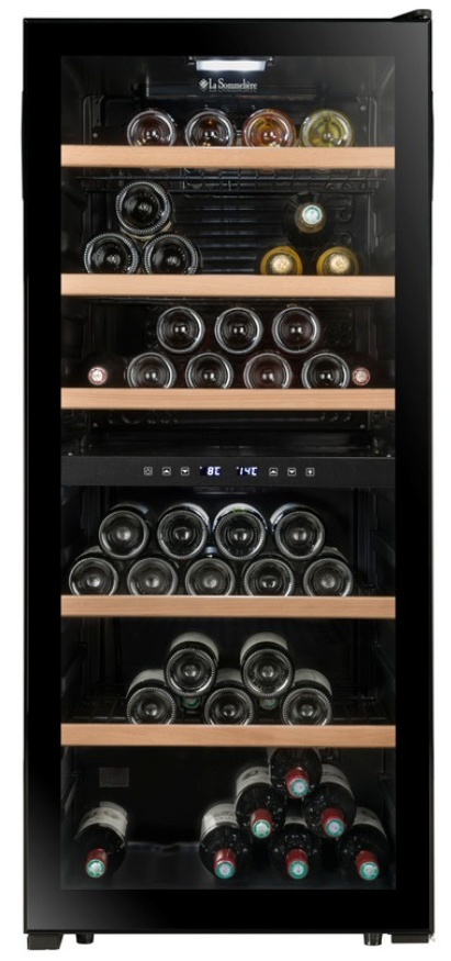 La Sommeliere veinikülmik LS102DZBLACK Wine Cooler, must