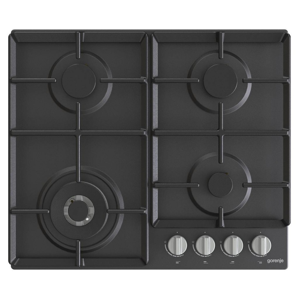 Gorenje pliidiplaat Hob GW641EXB Gas, Number of burners/cooking zones 4, Mechanical, must
