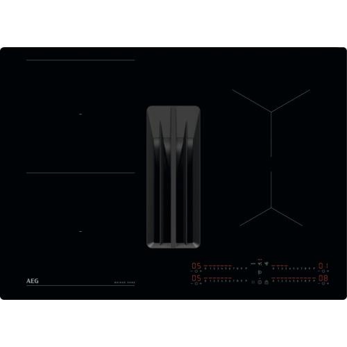 AEG Õhupuhastiga pliidiplaat , 4 x induktsioon, 71 cm, 585 m3/h, 66 dB, faasitud servad, must