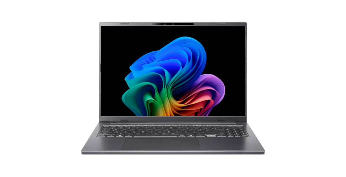Acer sülearvuti Aspire 16 AI OLED (A16-61M-R0G4) - Int. (QWERTY) Keyboard 16,0" WUXGA, OLED, Ryzen AI R5-340 (50 TOPS), 16GB RAM, 512GB SSD, Windows 11