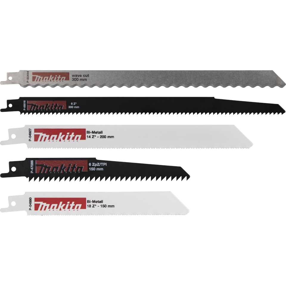 Makita mõõksae tera P-83951 Recipro Starter Set Uni 5tk