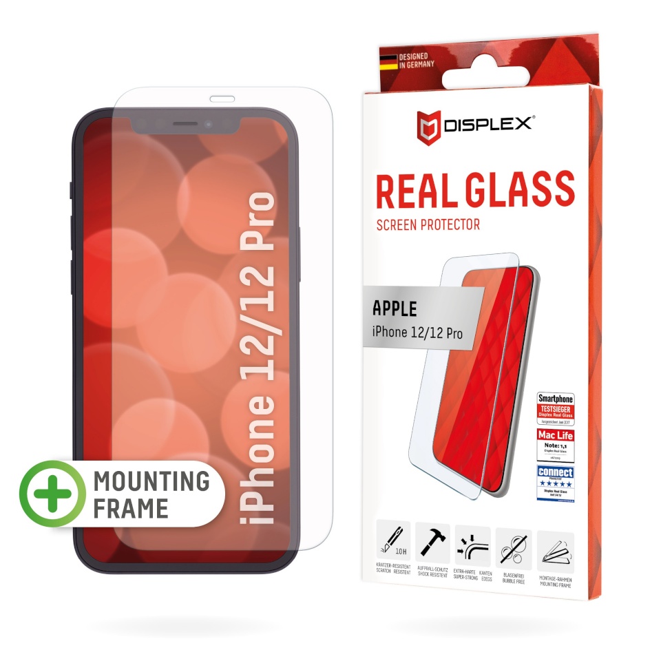 Displex kaitseklaas Apple iPhone 12/12 Pro Real 2D Screen Glass By Transparent