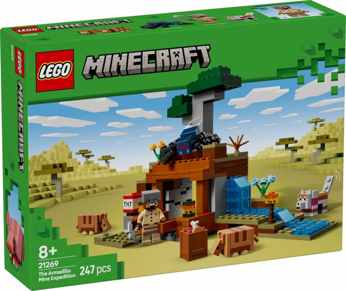 LEGO klotsid 21269 Minecraft Die Expedition zur Gürteltiermine