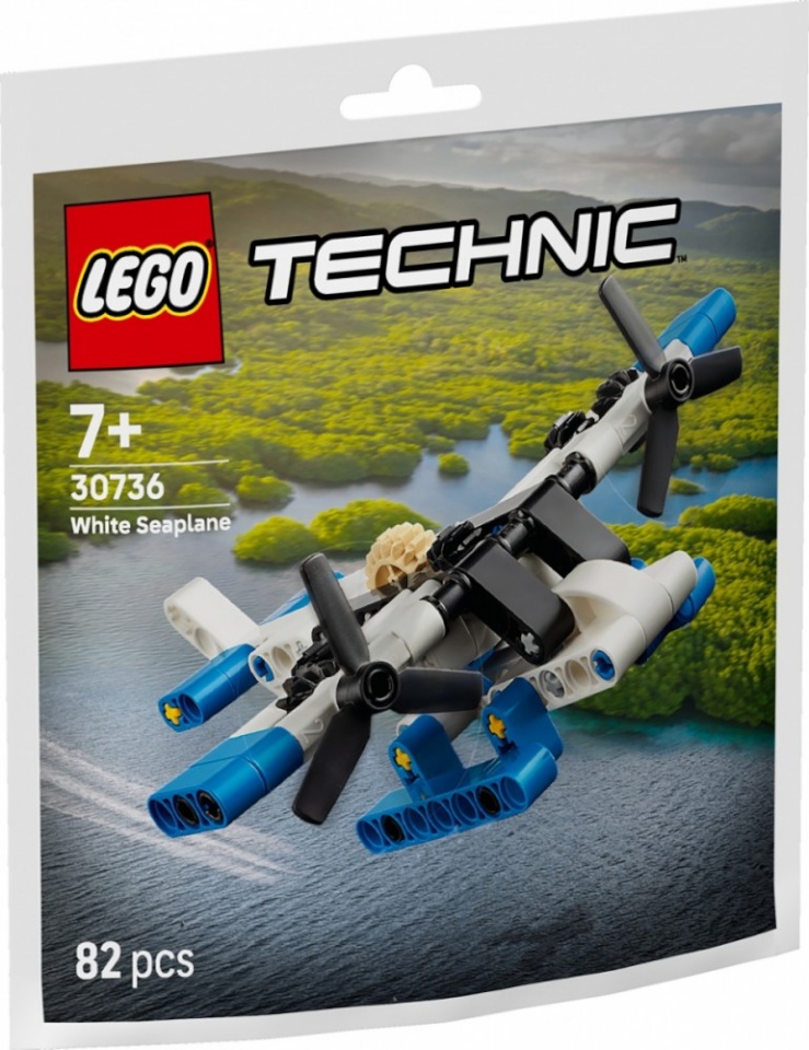 LEGO klotsid 30736 Technic Weißes Wasserflugzeug (Polybag)