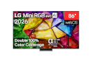 LG televiisor 4K evo AI Mini RGB TV | 86MRGB87B3B | 86 | Smart TV | webOS | UHD | must