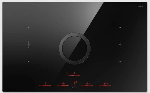 Elica õhupuhastiga integreeritav pliidiplaat NIKOLATESLA SWITCH EVO BL/A/83 Hob and Hood (2in1), must