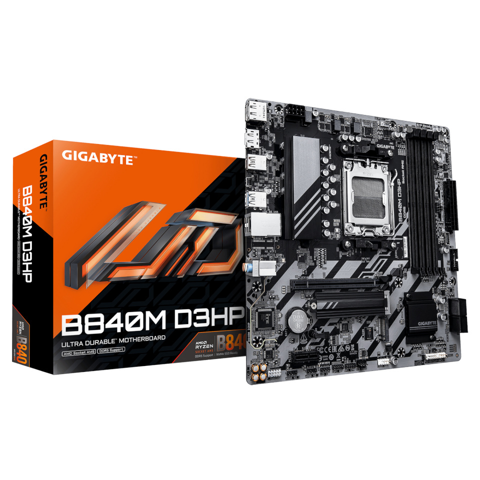 Gigabyte emaplaat B840M D3HP (B840,AM5,mATX,DDR5)