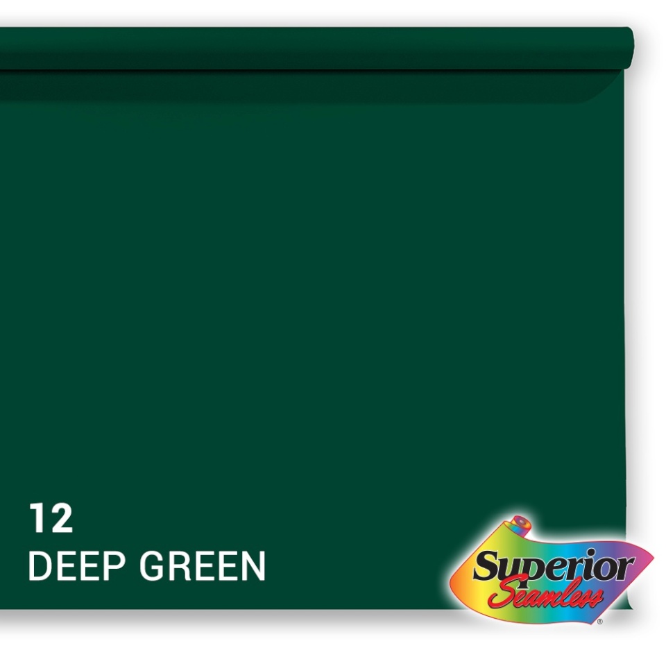 Superior taust Background Paper 12 Deep Green 1.35x11m