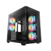 Deepcool korpus CG590U 5F (must, Panorama Glass)
