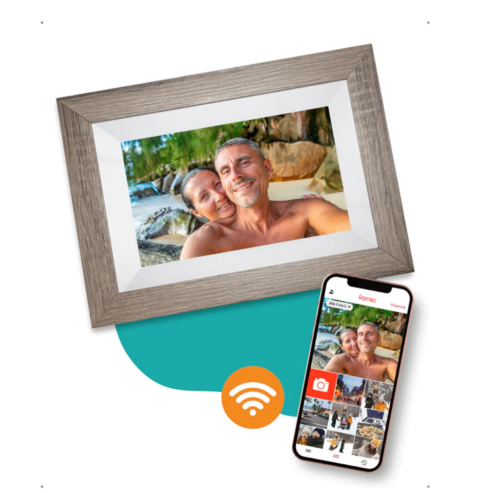 Pora digitaalne pildiraam Pora 8" WF-805T-DB dunkelbraun