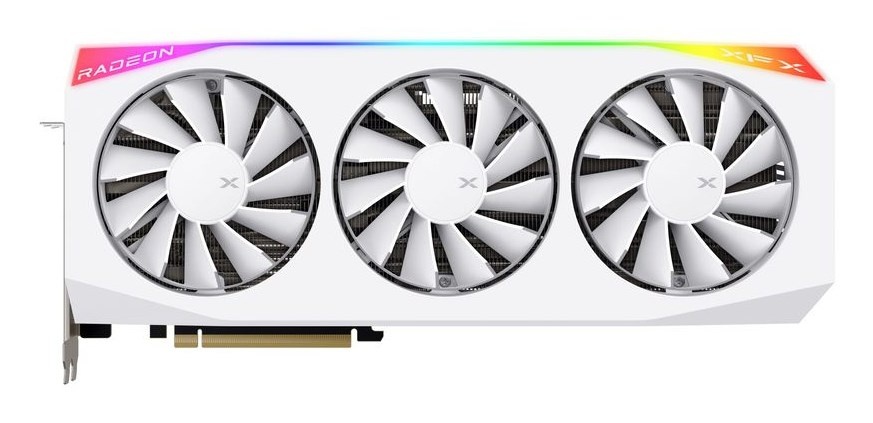XFX videokaart Radeon RX 9070 XT OC Mercury RGB Magnetic Air (valge, RDNA4, GDDR6, 3x DisplayPort, 1x HDMI 2.1)