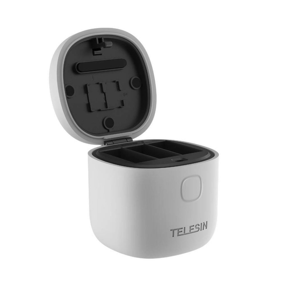 Telesin 3-slot waterproof charger Allin box for GoPro Hero 12 / Hero 11 / Hero 10 / Hero 9