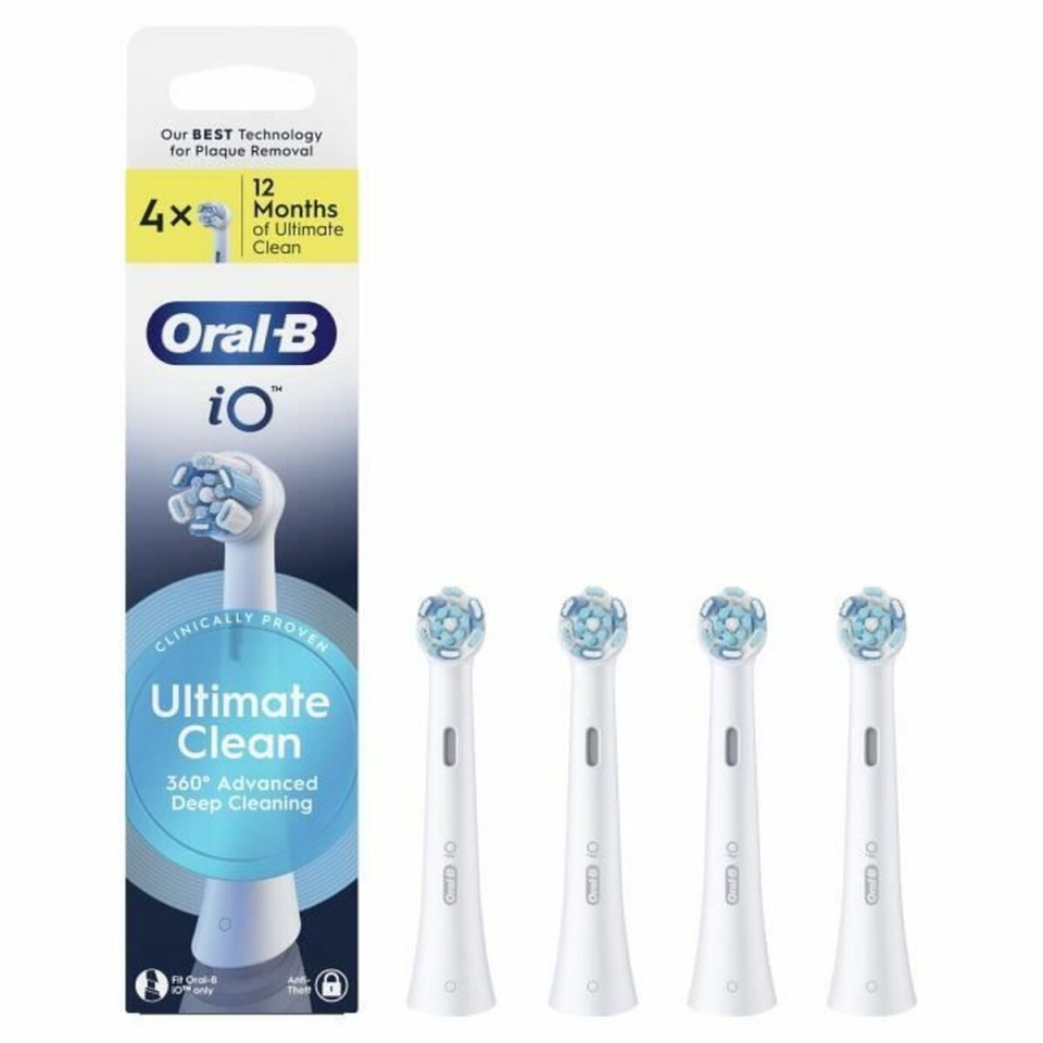 Braun lisaharjad Oral-B iO Ultimate Clean Replacement Brushes, 4tk, valge