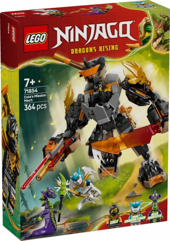 LEGO klotsid 71854 Ninjago Coles Action-Mech und Drachen-Zane