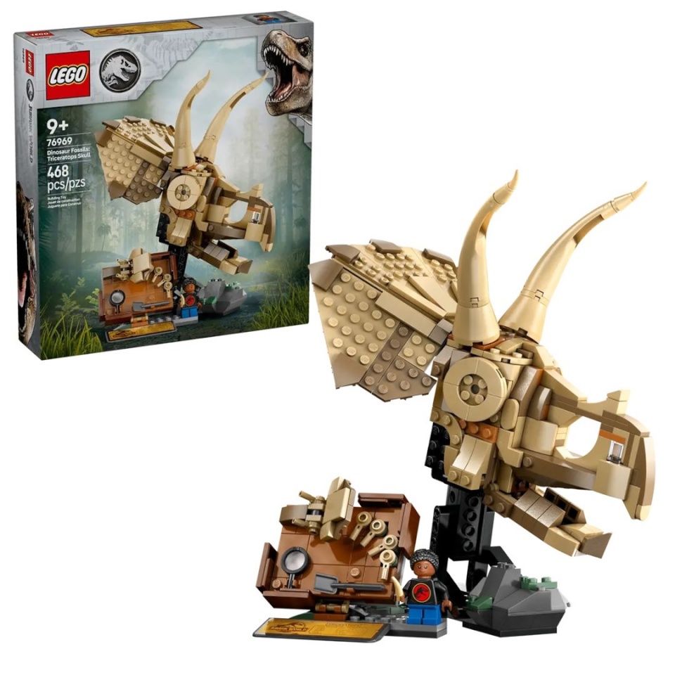 Lego klotsid JURASSIC WORLD 76969 Dinosaur Fossils: Triceratops Skull
