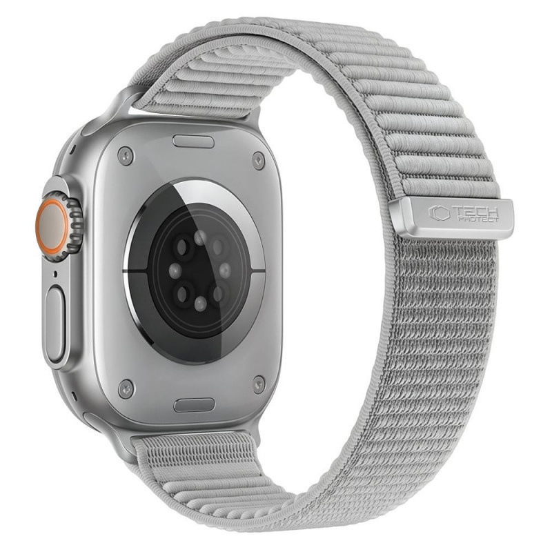 Tech-Protect kellarihm NylonLoop Apple Watch 44/45/46/49mm, helehall