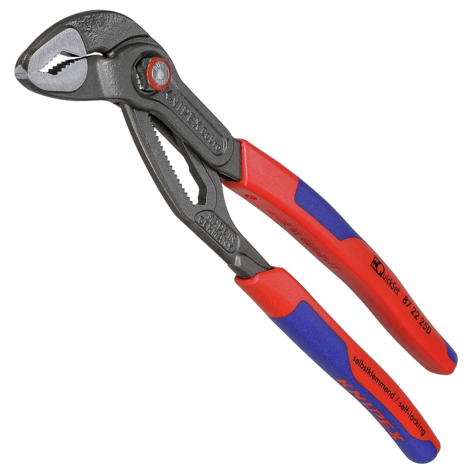 Knipex tangid Cobra QuickSet pipe wrench